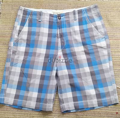 شورت Casual blue gray plaid من American Eagle مقاس 38