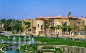 Villa for sale with private swimming pool in old Sheikh Zayed in Swan Lake Hassan Allam in installments over 7 years 0