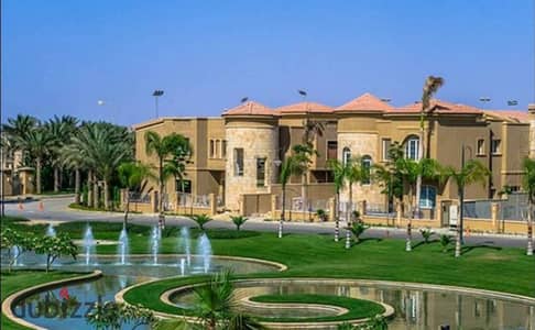 Villa for sale with private swimming pool in old Sheikh Zayed in Swan Lake Hassan Allam in installments over 7 years