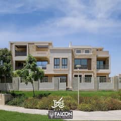 The last Quattro villa for sale with a 42% discount in front of Cairo Airport on the Suez Road in Taj City