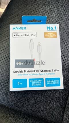 شاحن  Anker type C fast charging لل iphone لم يستخدم