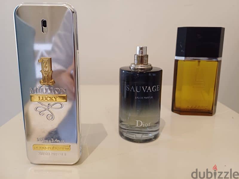 One million lucky-Dior sauvage-Azzaro pour homme 0