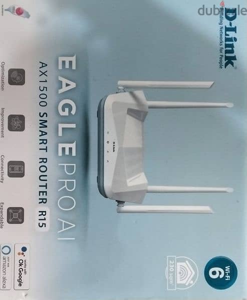 D-Link EAGLE PRO AI AX 1500 SMART ROUTER R15 1