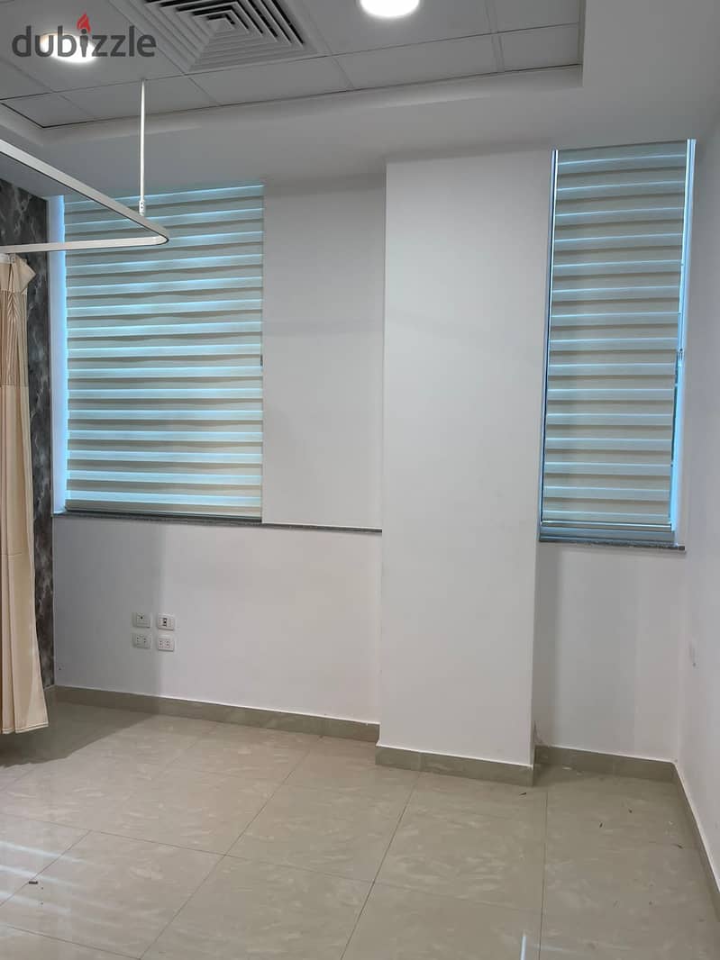 Clinic for rent 45 m finished and with air conditioners close to Air Force Hospital in the Fifth Settlement 3