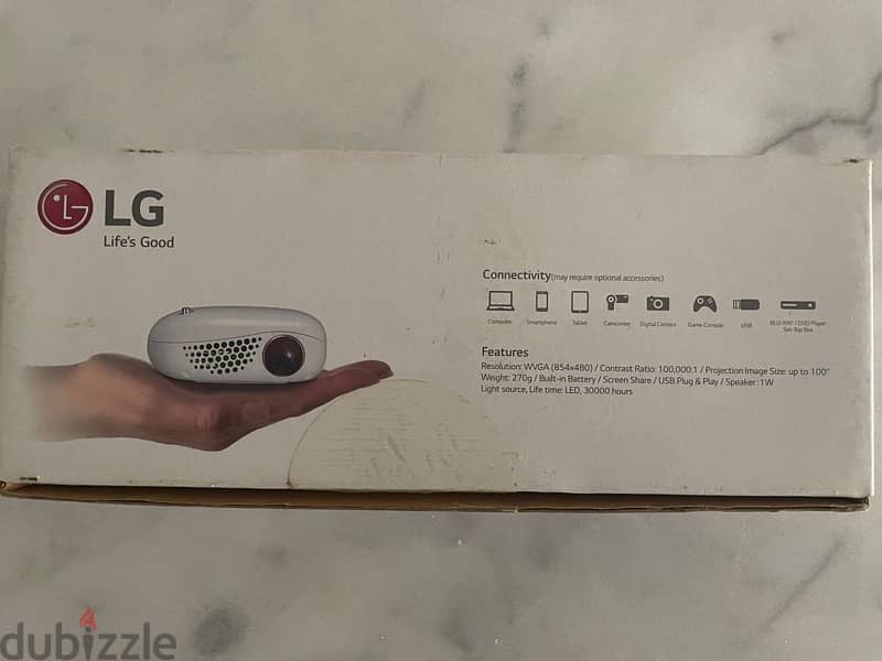 LG Minibeam portable projector 3