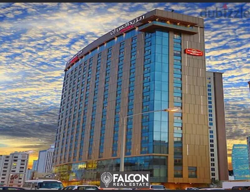 Invest with a dollar and own a hotel apartment under the management of the Marriott Hotel, finished with air conditioning, in installments over 6 year 3