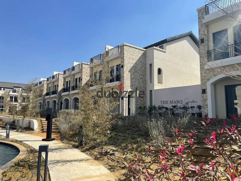 Townhouse in installments over 9 years and with a 10% down payment for sale in Mostakbal City, The Wonder Mark Compound, full-service 10