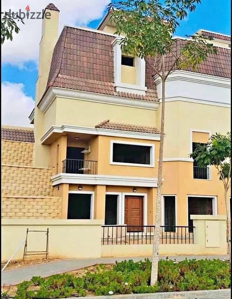 With a 10% down payment, a villa for sale in Sarai Compound next to Madinaty and Mostaqbal City, in installments over 8 years 9