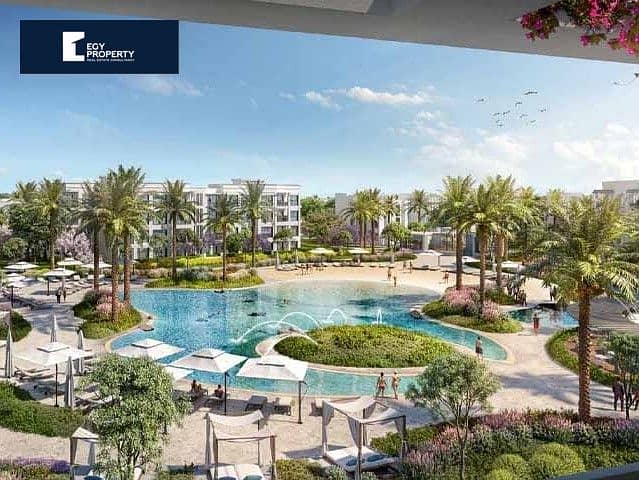 Buy Now !! Apartment 2 BRs in Belle Vie Direct To The Lagoon For Sale in New Zayed Very Prime Location  With Installments 3