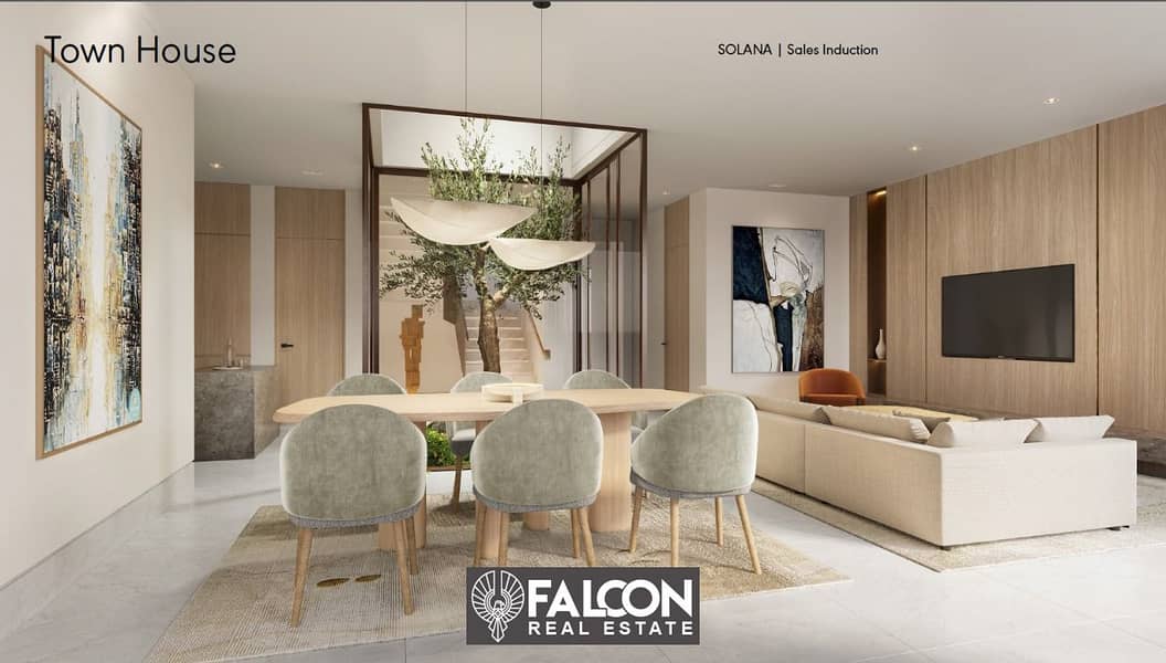 For sale, a 3-bedroom master apartment with luxurious finishing in the heart of Sheikh Zayed, next to SODIC and Emaar, in installments 1