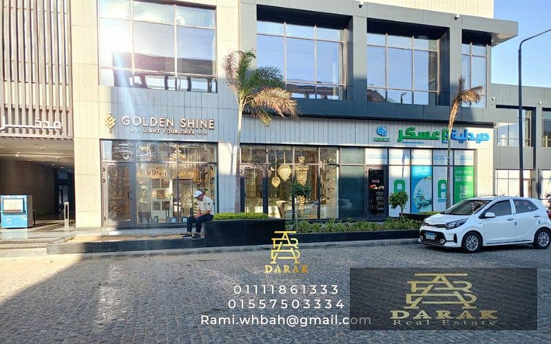 Shop for sale in Madinaty, distinguished location on the tourist walkway, East Hub Mall facade Shop for sale in East Hub Madinaty 12