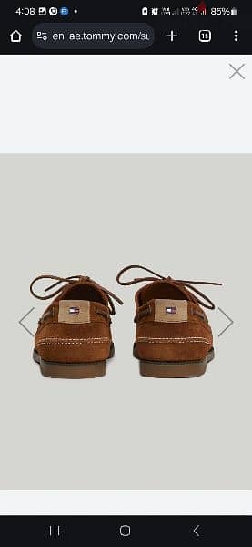 Tommy hilfiger Suede Lace-Up Boat Shoes 1