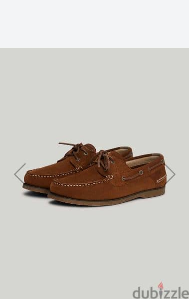 Tommy hilfiger Suede Lace-Up Boat Shoes 2