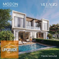 Twin house villa, 260 m, 5% down paymen installments over 10 years, in the heart of the eastern expansions in Flaygo Compound, next to Palm Hills Golf