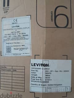 cat 6  كابلات  نت  leviton 0