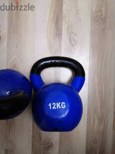 2  12kg kettlrbells