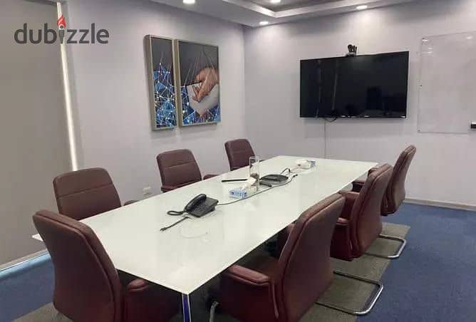 Administrative office for rent, 512 square meters, finished with furniture and air conditioning, with private entrance in Sheikh Zayed 0