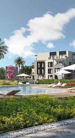 Own an apartment with a private garden _ a 5% down payment over the longest equal payment period & a 23% discount on cash in Garden Lakes _ Hyde Park 0