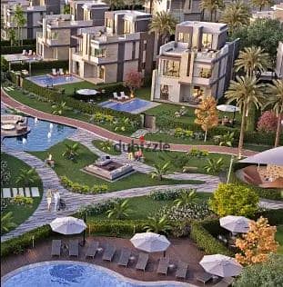 Own an apartment with a private garden _ a 5% down payment over the longest equal payment period & a 23% discount on cash in Garden Lakes _ Hyde Park 1