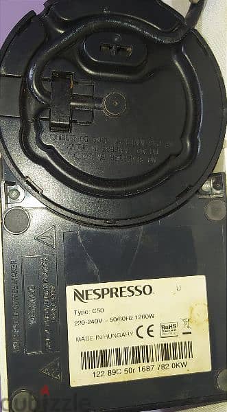 مكينه Nespresso model C50 ( made in hungary) 8