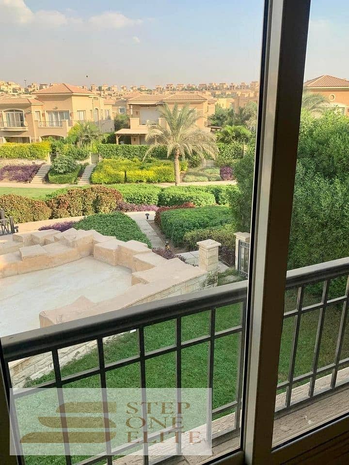 Apartment for sale in installments 132 m landscape view in Telal East Fifth Settlement wall in wall with mountain view 5