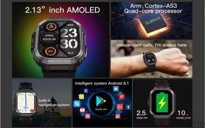 AMAV DM63 4G Android Smartwatch 2