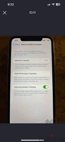 iphone 11 128 GB like new 81% battery 9