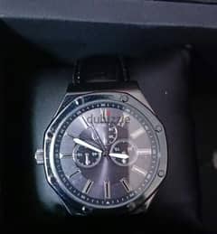 Mens Black Accutime Watch