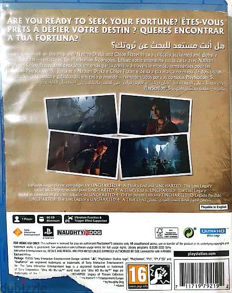 Uncharted legacy of thieves collection PS5 1