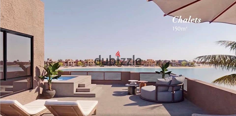 Chalet 90m in the heart of El Gouna, with a view on the Red Sea, in Kamaran with installments 3