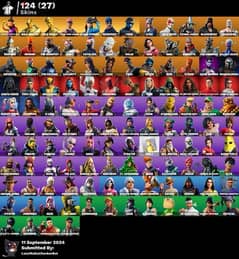 ps4 full account have more than 150 skins fortnite and purchaed games