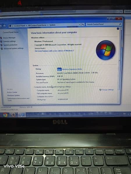 لاب توب dell core i5 2 card vga intel+Nvidia 4