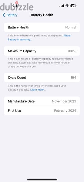 iphone 15 pro max 100% battery health for sale 0