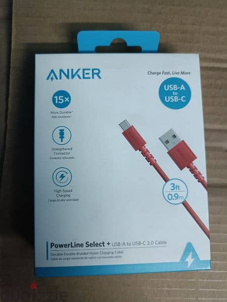 Anker ( Wall , Car Chargers & Powerbanks & Cables & Speaker ) Sealed 12