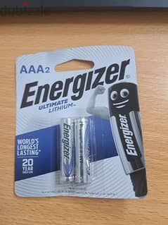 حجارة  AAA2 LITHIUM Energizer إعادة الشحن 1.5V