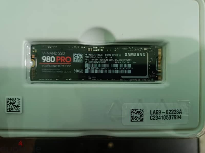 Samsung EVO 980 Pro M. 2 NVME 500GB Health 96% مستعمل 4