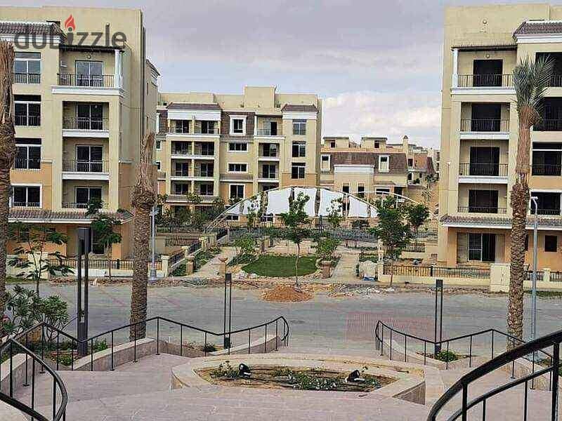 Apartment for sale 158m with 10% down payment and installments over 8 years in Sarai Compound next to Madinaty 7