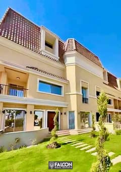 Townhouse villa for sale with a 42% discount [3 floors || Ground + first + roof] in Mostaqbal City Minutes to Sarai