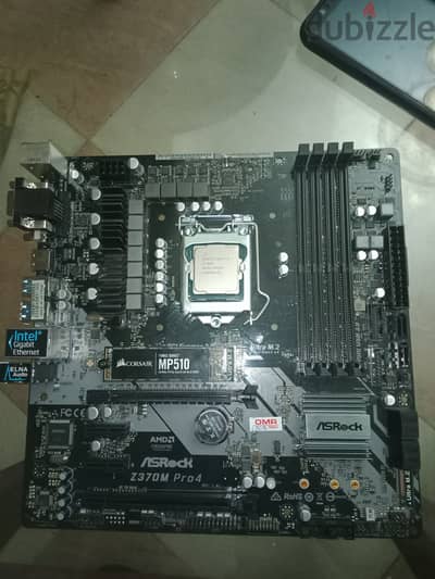 باندل بوردة z370 pro4 و i5 8500