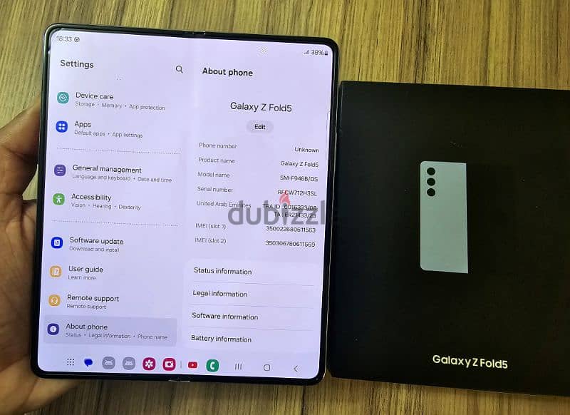 Samsung Galaxy Z Fold 5 ice blue 12GB/256GB 7