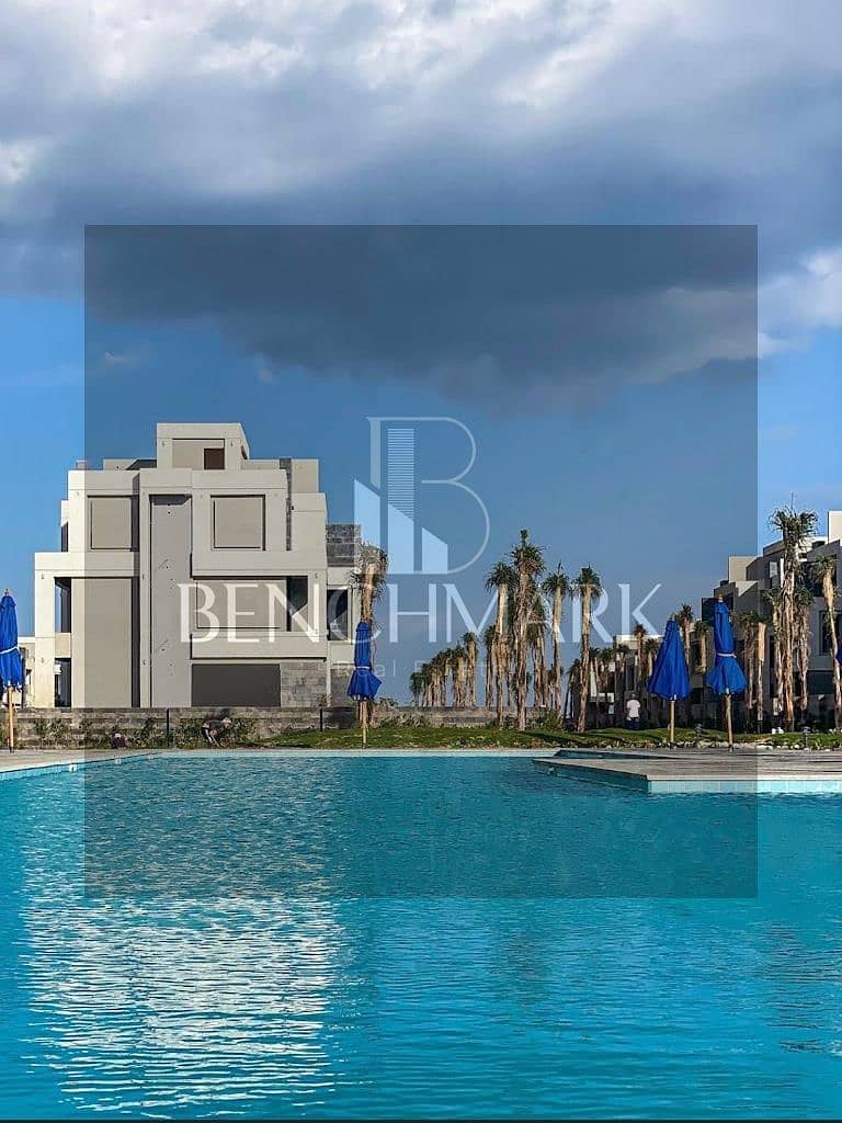 Chalet first floor 145m for sale in La Vista Ray Ain Sokhna Fully finished and ready to move NOW view on pools and landscapes discount on cash 15