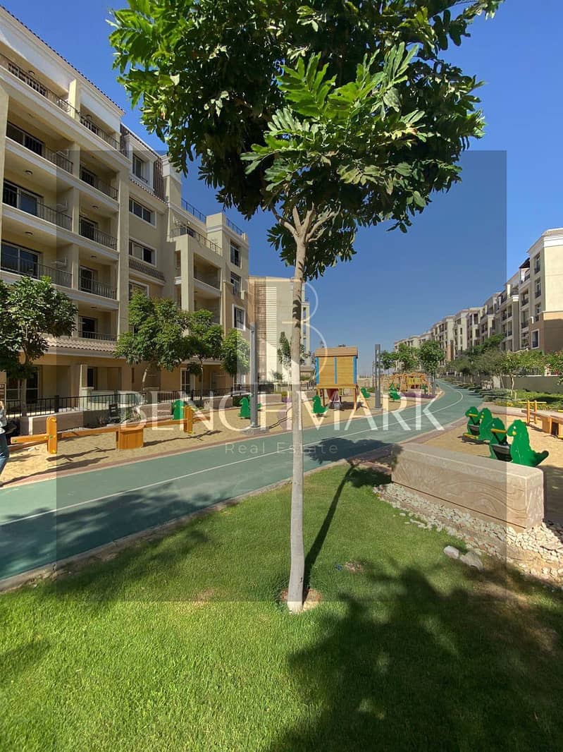 Apartment 130m with Garden 250m for sale in Sarai Compound, Mostaqbal City, New Cairo, MNHD, with 42% cash discount 15