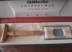 Gillette Aristocrat Vintage 1961 مطلية بالذهب