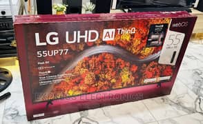 شاشة LG UHD AI ThinQ 55 زيرو لم تستخدم