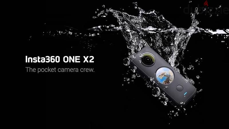 فرصة! كاميرا Insta360 One X2 ضد الماء بجودة 5.7K 5