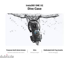 underwater case to Insta 360 x1 camera  حافظه غطس لكاميرا انستا ٣٦٠