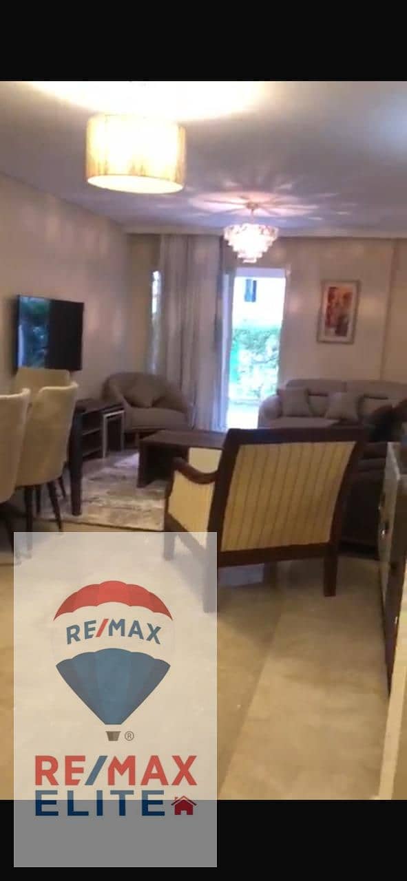 Apartment for rent in 90 Avenue, Fifth Settlement, ground floor with Garden 145m+50 7