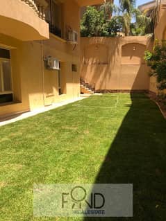 Apartment 345m for sale with private garden fully finished garden view in south of academy new cairo