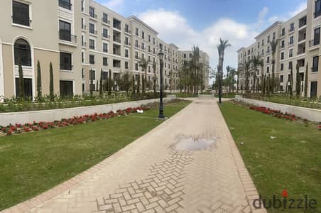 For sale, an apartment of 149 m with installments resale Village West Compound, ground floor 3 bedrooms, Sheikh Zayed, fu