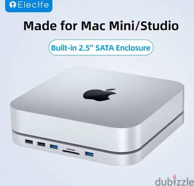 Hagibis USB C Hub with Hard Drive Type-C for Mac mini with 2.5 SATA 6